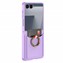 Microsonic Samsung Galaxy Z Flip 7 Kılıf LuxRing Wallet Lila