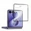 Microsonic Samsung Galaxy Z Flip 8 Tam Kaplayan Temperli Cam Ekran Koruyucu Siyah