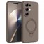 Microsonic TECNO Camon 50 Pro Kılıf Aura Stant MagSafe Kahverengi
