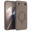 Microsonic TECNO Spark Slim 5G Kılıf Aura Stant MagSafe Kahverengi