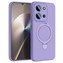 Microsonic Xiaomi Redmi 15C Kılıf Aura Stant MagSafe Lila
