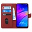 Microsonic Xiaomi Redmi 7 Kılıf Fabric Book Wallet Kırmızı