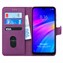 Microsonic Xiaomi Redmi 7 Kılıf Fabric Book Wallet Mor