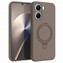 Microsonic Xiaomi Redmi A7 Pro Kılıf Aura Stant MagSafe Kahverengi