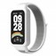Microsonic Xiaomi Smart Band 9 Active Hasırlı Kordon Woven Sport Loop Beyaz
