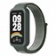 Microsonic Xiaomi Smart Band 9 Active Hasırlı Kordon Woven Sport Loop Koyu Yeşil