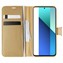Microsonic Xiaomi Redmi Note 13 4G Kılıf Delux Leather Wallet Gold