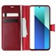 Microsonic Xiaomi Redmi Note 13 4G Kılıf Delux Leather Wallet Kırmızı