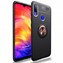 Microsonic Xiaomi Redmi Note 7 Kılıf Kickstand Ring Holder Siyah Rose
