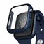 Microsonic Apple Watch Series 9 41mm Kılıf Matte Premium Slim WatchBand Lacivert