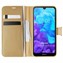 Microsonic Huawei Honor 8S Kılıf Delux Leather Wallet Gold