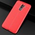 Microsonic Xiaomi Pocophone F1 Kılıf Deri Dokulu Silikon Kırmızı 3