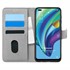 Microsonic Oppo Reno 4 Lite Kılıf Fabric Book Wallet Gri 1