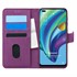 Microsonic Oppo Reno 4 Lite Kılıf Fabric Book Wallet Mor 1