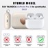 Microsonic AirPods Pro 2 Nesil Kılıf Süslü Kalp Desenli Bej 3