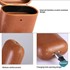 Microsonic Airpods 4 Nesil ANC Kılıf Litchi Texture Kırmızı 3