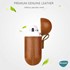 Microsonic Airpods 4 Nesil ANC Kılıf Litchi Texture Kırmızı 5