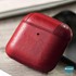 Microsonic Airpods 4 Nesil ANC Kılıf Litchi Texture Kırmızı 2