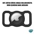 Microsonic Apple AirTag Kılıf Evcil Hayvan için Silikon Boyun Tasma Aparatı Siyah 6