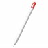 Microsonic Apple Pencil Pro Kılıf Mat Silikon Kırmızı Beyaz 1