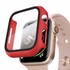 Microsonic Apple Watch Series 3 38mm Kılıf Matte Premium Slim WatchBand Kırmızı 1
