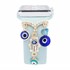 Microsonic Apple Watch SE 2022 44mm Kordon Süsü Charm Hamsa ve Nazar Boncuğu 1