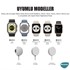 Microsonic Apple Watch 8 45mm Masaüstü Şarj Standı Gameboy Siyah 7
