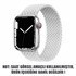 Microsonic Apple Watch Series 4 44mm Kordon Large Size 160mm Knitted Fabric Single Loop Beyaz 2