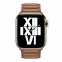 Microsonic Apple Watch Series 8 45mm Kordon Leather Link Band Kahverengi 3