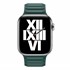 Microsonic Apple Watch Series 8 41mm Kordon Leather Link Band Koyu Yeşil 3