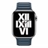 Microsonic Apple Watch SE 2022 40mm Kordon Leather Link Band Lacivert 3