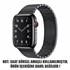 Microsonic Apple Watch SE 2022 40mm Kordon Link Bracelet Band Siyah 2