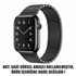 Microsonic Apple Watch Series 4 44mm Kordon Link Bracelet Band Siyah 2