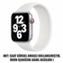 Microsonic Apple Watch Series 8 41mm Kordon Medium Size 145mm New Solo Loop Beyaz 2