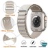 Microsonic Apple Watch SE 2022 40mm Kordon Alps Spin Bej 2