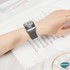 Microsonic Apple Watch SE 2022 40mm Kordon Large Size 160mm Knitted Fabric Single Loop Koyu Gri 2