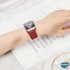 Microsonic Apple Watch SE 2022 40mm Kordon Medium Size 147mm Knitted Fabric Single Loop Kırmızı 2