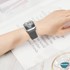 Microsonic Apple Watch SE 2022 40mm Kordon Medium Size 147mm Knitted Fabric Single Loop Koyu Gri 2