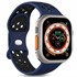 Microsonic Apple Watch SE 2022 40mm Kordon Rainbow Band Lacivert Siyah 1