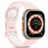 Microsonic Apple Watch SE 2022 40mm Kordon Rainbow Band Pembe Beyaz 1