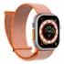 Microsonic Apple Watch SE 2022 44mm Hasırlı Kordon Woven Turuncu 1