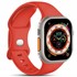 Microsonic Apple Watch SE 2022 44mm Kordon ActiveFlex Wristband Kırmızı 1