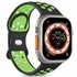 Microsonic Apple Watch SE 2022 44mm Kordon Rainbow Band Siyah Yeşil 1