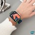 Microsonic Apple Watch SE 2022 44mm Kordon Terra Strand Koyu Yeşil 4