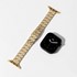 Microsonic Apple Watch Series 8 45mm Kordon Metal Fish Tail Style Gold 2