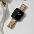 Microsonic Apple Watch Series 8 45mm Kordon Metal Fish Tail Style Gold 3