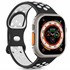 Microsonic Apple Watch SE 44mm Kordon Rainbow Band Siyah Beyaz 1