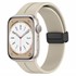 Microsonic Apple Watch SE 44mm Kordon Ribbon Line Bej 1