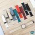 Microsonic Apple Watch Series 6 44mm Kordon Ribbon Line Turuncu Siyah 5