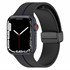 Microsonic Apple Watch SE 2022 44mm Kordon Ribbon Line Siyah Lacivert 1